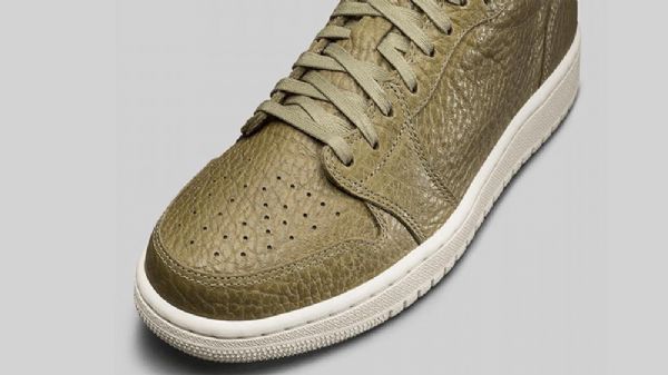 Nike Air Jordan 1 Low Tops Swooshless Sko Herre Olivengrønne