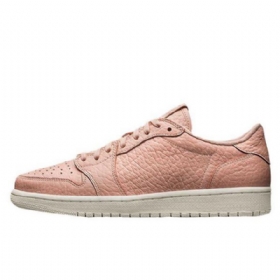 Nike Air Jordan 1 Low Tops Swooshless Sko Herre Rosa