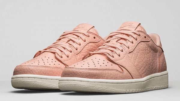 Nike Air Jordan 1 Low Tops Swooshless Sko Herre Rosa