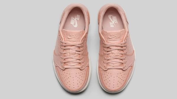 Nike Air Jordan 1 Low Tops Swooshless Sko Herre Rosa