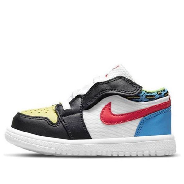 Nike Air Jordan 1 Low Tops Td Sko Barn Multicolor
