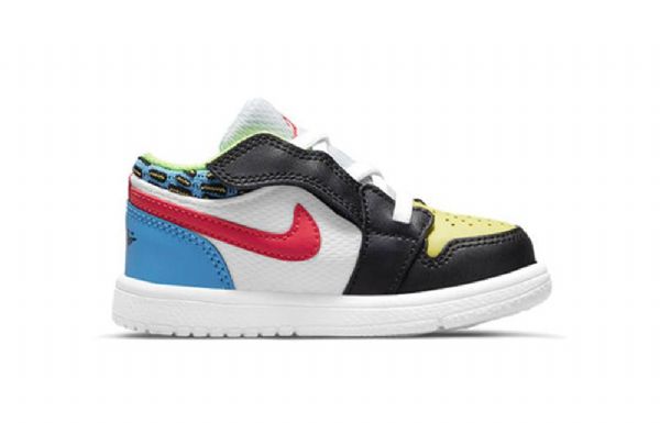 Nike Air Jordan 1 Low Tops Td Sko Barn Multicolor