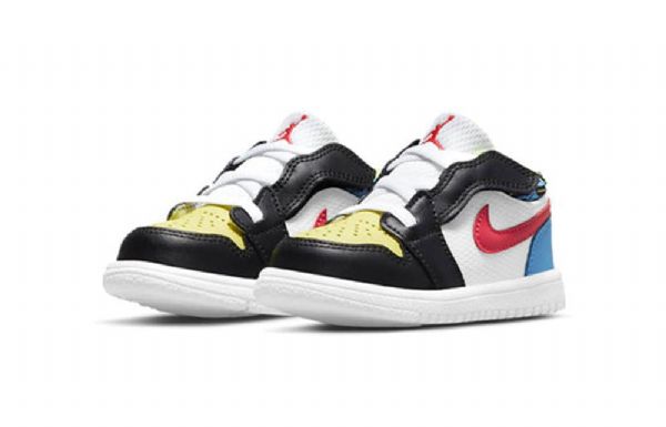 Nike Air Jordan 1 Low Tops Td Sko Barn Multicolor