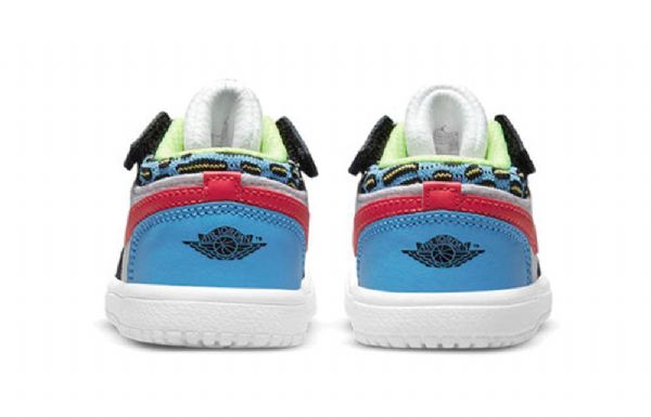 Nike Air Jordan 1 Low Tops Td Sko Barn Multicolor