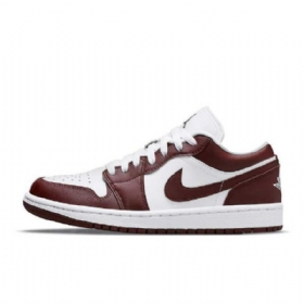Nike Air Jordan 1 Low Tops Team Sko Dame Rød Hvite