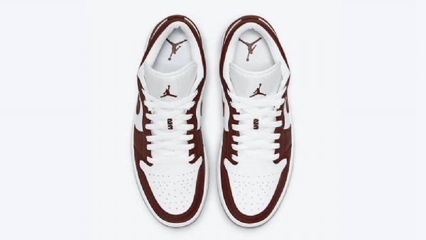 Nike Air Jordan 1 Low Tops Team Sko Dame Rød Hvite