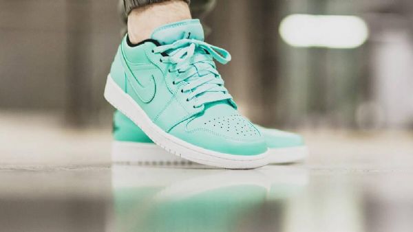 Nike Air Jordan 1 Low Tops Tiffany Sko Herre Turkis