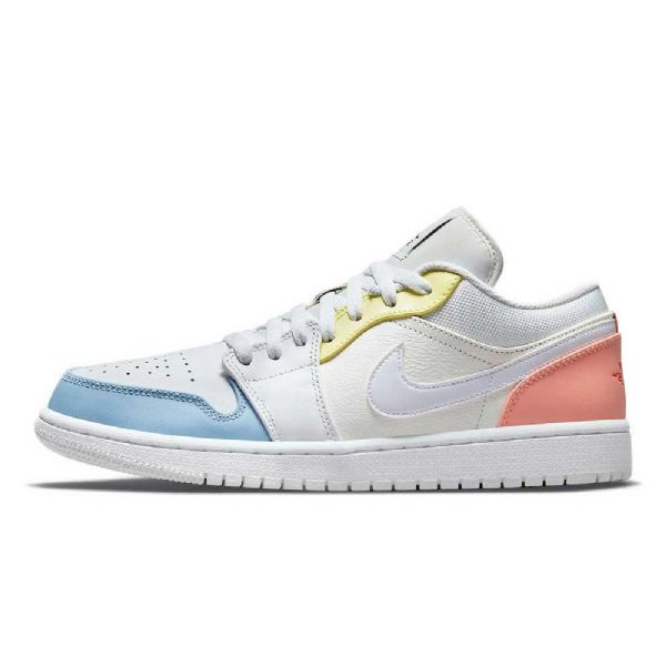Nike Air Jordan 1 Low Tops To My First Coach Sko Herre Hvite