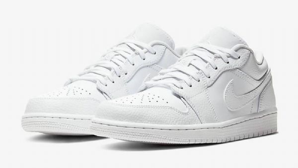 Nike Air Jordan 1 Low Tops Triple Sko Dame Hvite