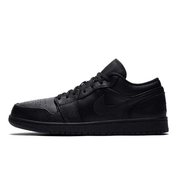 Nike Air Jordan 1 Low Tops Triple Sko Dame Svarte