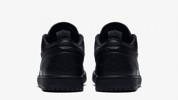 Nike Air Jordan 1 Low Tops Triple Sko Dame Svarte