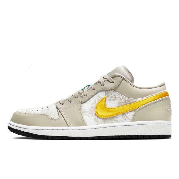 Nike Air Jordan 1 Low Tops Tropical Orewood Sko Herre Khaki