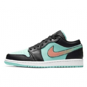Nike Air Jordan 1 Low Tops Tropical Twist Sko Dame Svarte