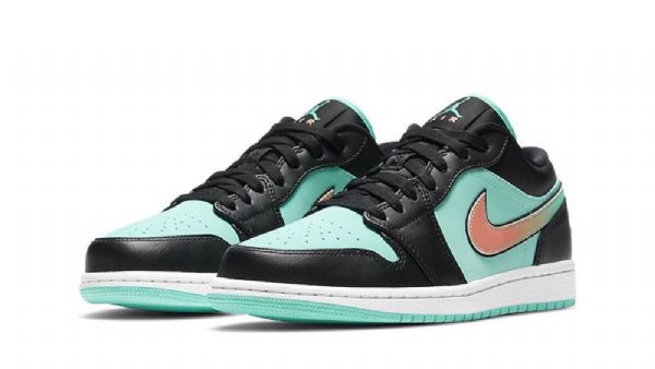 Nike Air Jordan 1 Low Tops Tropical Twist Sko Dame Svarte
