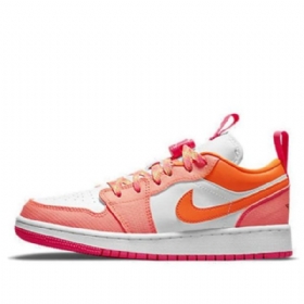 Nike Air Jordan 1 Low Tops Utility Gs Basketsko Herre Korall Hvite