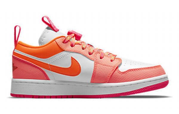 Nike Air Jordan 1 Low Tops Utility Gs Basketsko Herre Korall Hvite
