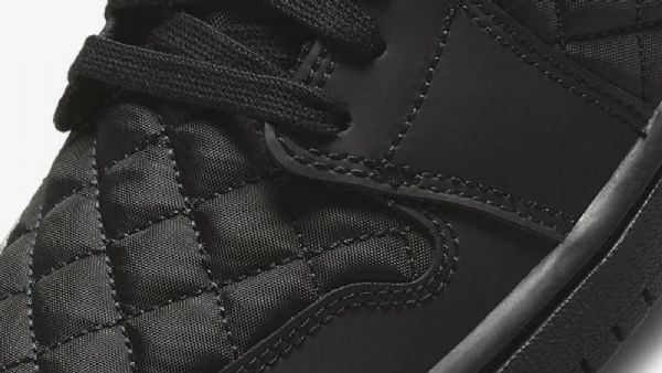 Nike Air Jordan 1 Low Tops Vattert Triple Sko Herre Svarte