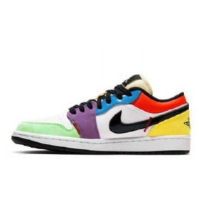 Nike Air Jordan 1 Low Topsbulb Sko Dame Multicolor
