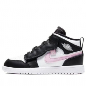 Nike Air Jordan 1 Mid Tops Alt Ps Retro Basketball Shoes Herre Hvite Lyse Rosa