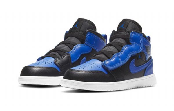 Nike Air Jordan 1 Mid Tops Alt Ps Retro Basketball Shoes Herre Svarte Blå