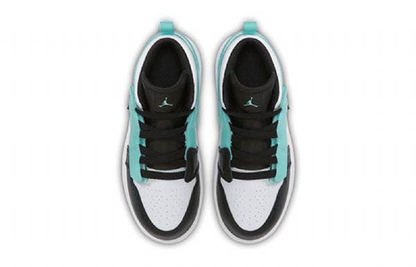 Nike Air Jordan 1 Mid Tops Alt Ps Retro Basketball Shoes Herre Svarte Turkis