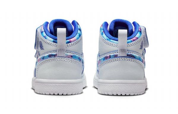 Nike Air Jordan 1 Mid Tops Alt Se Gc Td Sko Barn Hvite Blå