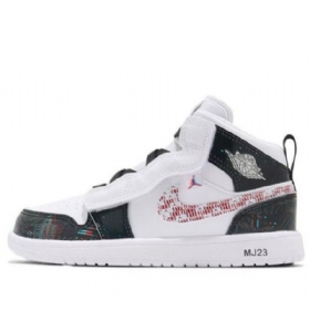 Nike Air Jordan 1 Mid Tops Alt Se Ps Retro Basketball Shoes Herre Hvite Svarte