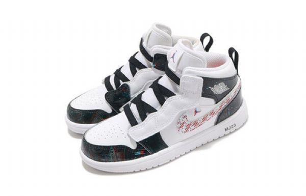 Nike Air Jordan 1 Mid Tops Alt Se Ps Retro Basketball Shoes Herre Hvite Svarte