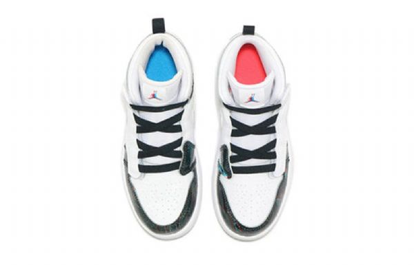 Nike Air Jordan 1 Mid Tops Alt Se Ps Retro Basketball Shoes Herre Hvite Svarte