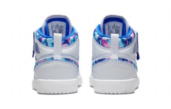 Nike Air Jordan 1 Mid Tops Alt Se Td Sko Barn Hvite Blå
