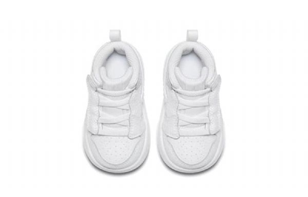 Nike Air Jordan 1 Mid Tops Alt Td Legacy Retro Basketball Shoes Barn Hvite