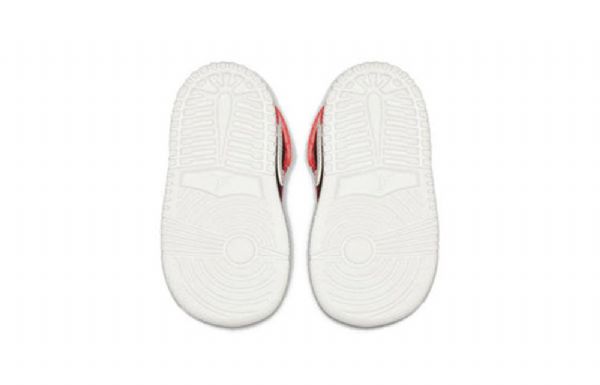 Nike Air Jordan 1 Mid Tops Alt Td Retro Mid Tops-top Sko Barn Svarte Rød