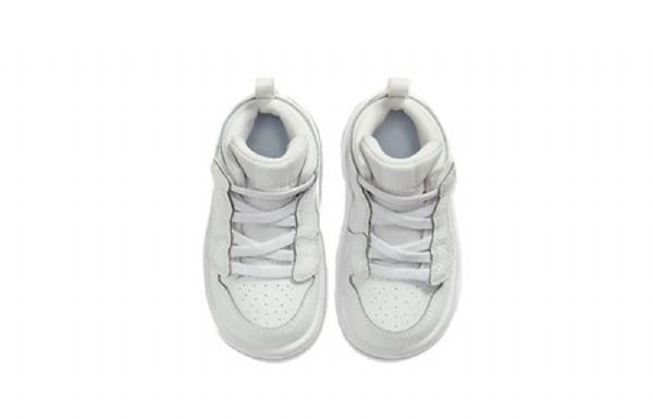 Nike Air Jordan 1 Mid Tops Alt Td Sko Barn Hvite