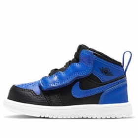 Nike Air Jordan 1 Mid Tops Alt Td Sko Barn Kongeblå Blå