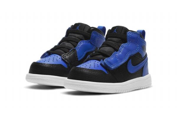 Nike Air Jordan 1 Mid Tops Alt Td Sko Barn Kongeblå Blå