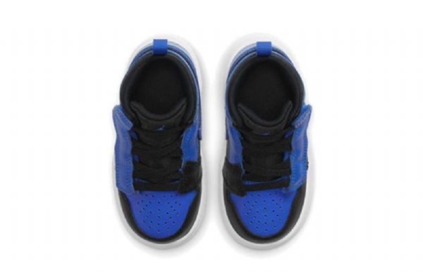 Nike Air Jordan 1 Mid Tops Alt Td Sko Barn Kongeblå Blå