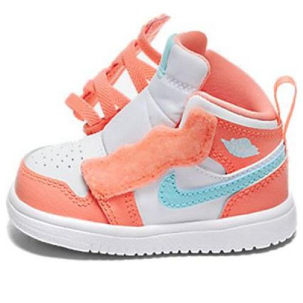 Nike Air Jordan 1 Mid Tops Alt Td Sko Barn Oransje