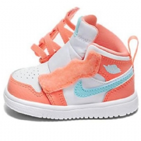 Nike Air Jordan 1 Mid Tops Alt Td Sko Barn Oransje
