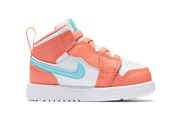 Nike Air Jordan 1 Mid Tops Alt Td Sko Barn Oransje