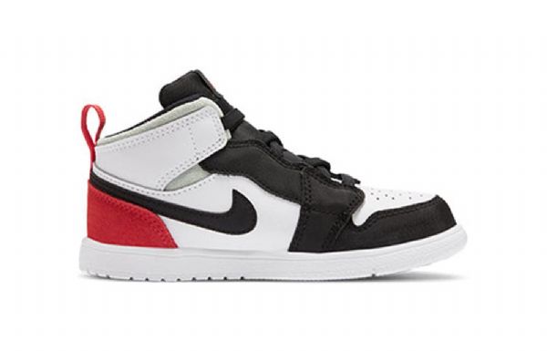 Nike Air Jordan 1 Mid Tops Alt Td Sko Barn Rød Svarte