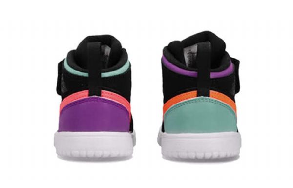Nike Air Jordan 1 Mid Tops Alt Td Sko Barn Svarte