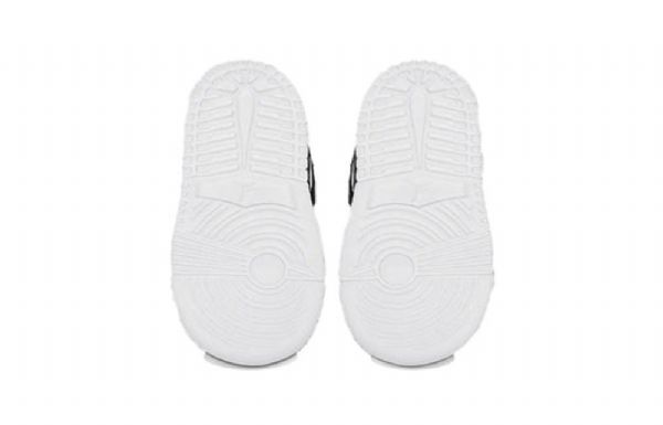 Nike Air Jordan 1 Mid Tops Alt Td Sko Barn Svarte Rød