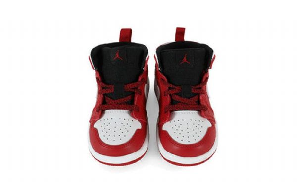 Nike Air Jordan 1 Mid Tops Bt Retro Basketball Shoes Barn Rød