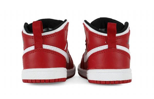 Nike Air Jordan 1 Mid Tops Bt Retro Basketball Shoes Barn Rød