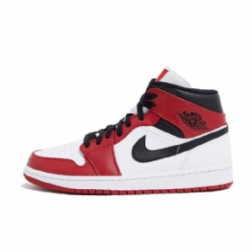 Nike Air Jordan 1 Mid Tops Chicago 2020 Sko Dame Rød Hvite