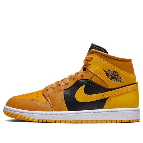 Nike Air Jordan 1 Mid Tops Chutney Taxi Retro Basketball Shoes Dame Gul