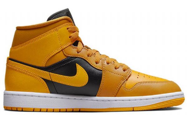 Nike Air Jordan 1 Mid Tops Chutney Taxi Retro Basketball Shoes Dame Gul