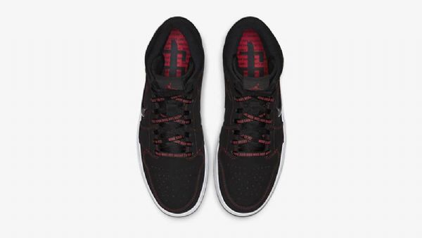 Nike Air Jordan 1 Mid Tops Come Fly With Me Sko Herre Svarte