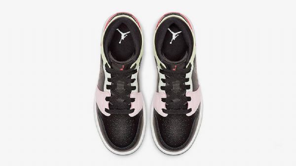 Nike Air Jordan 1 Mid Tops Glow In The Gs Sko Herre Multicolor