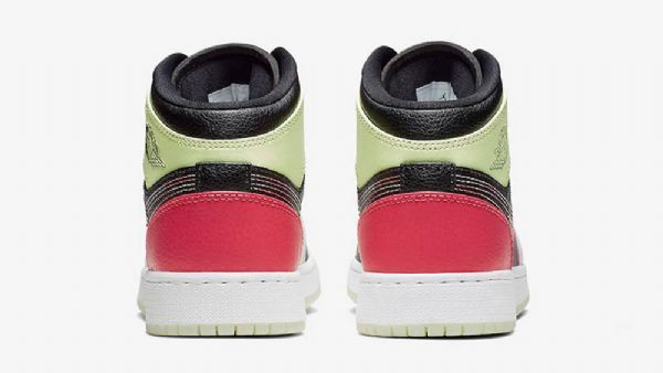 Nike Air Jordan 1 Mid Tops Glow In The Gs Sko Herre Multicolor